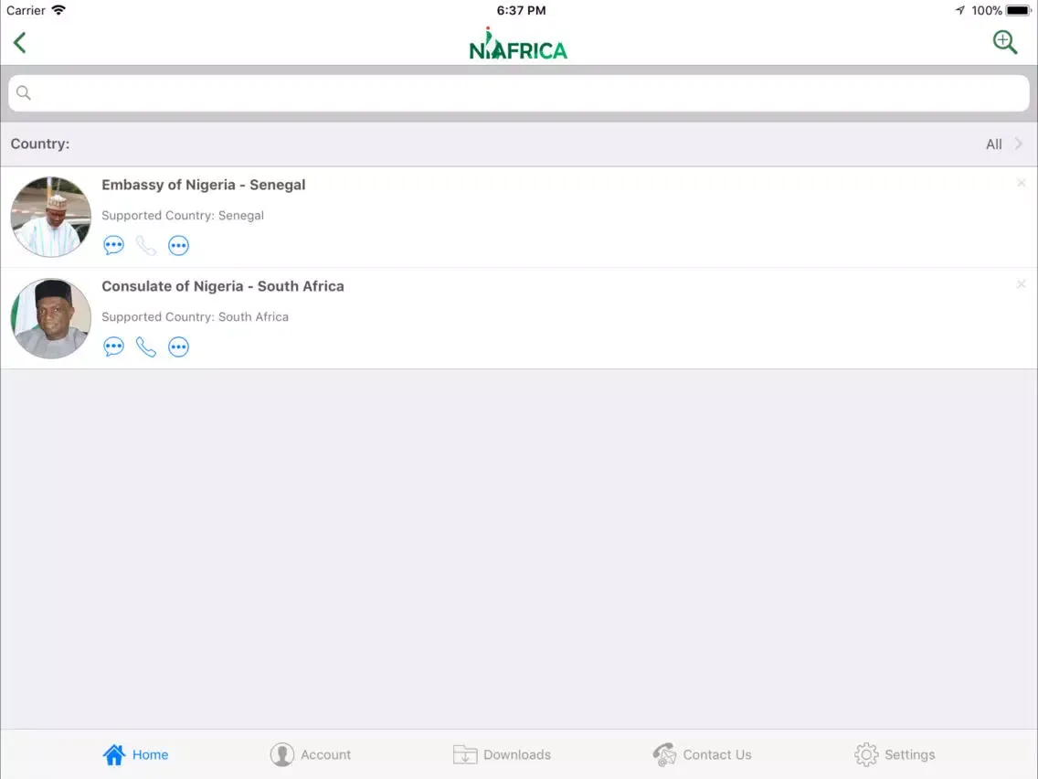 NIAFRICA iPad 应用截图