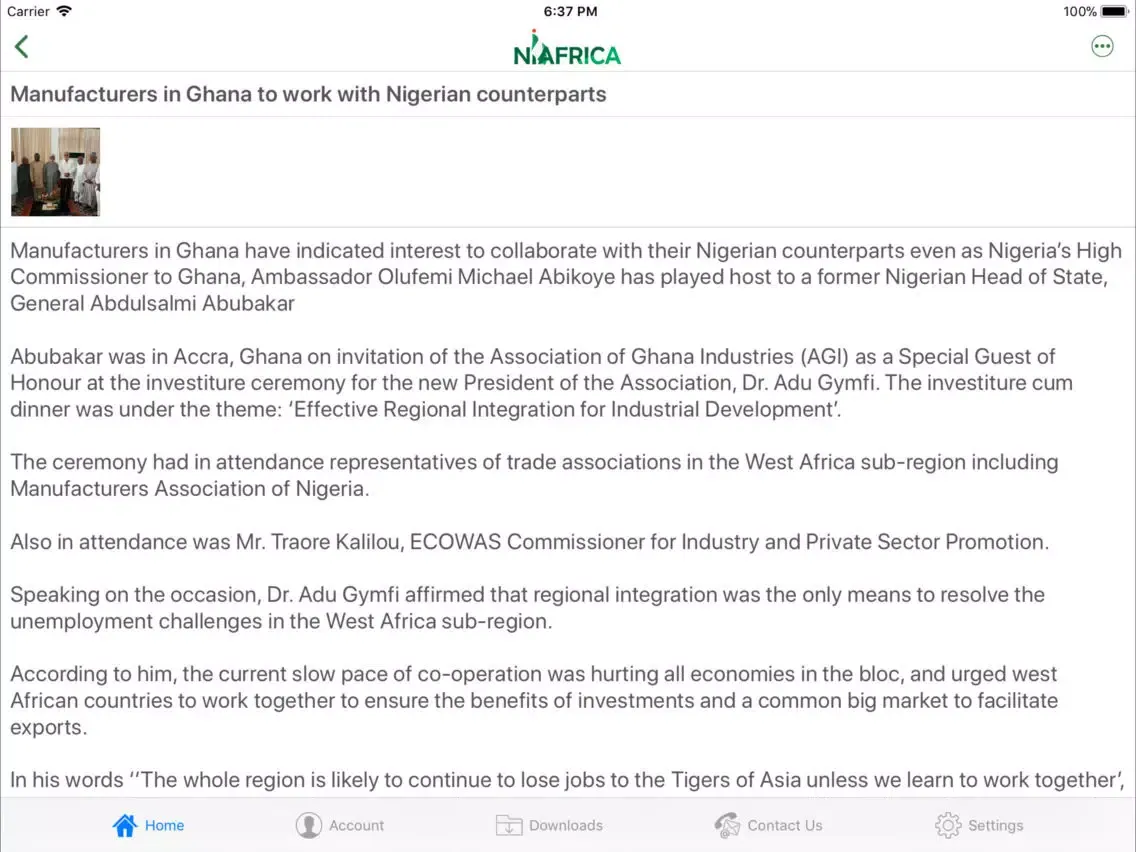 NIAFRICA iPad 应用截图