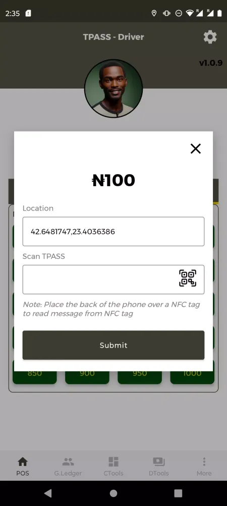 TPASS Driver Screenshots