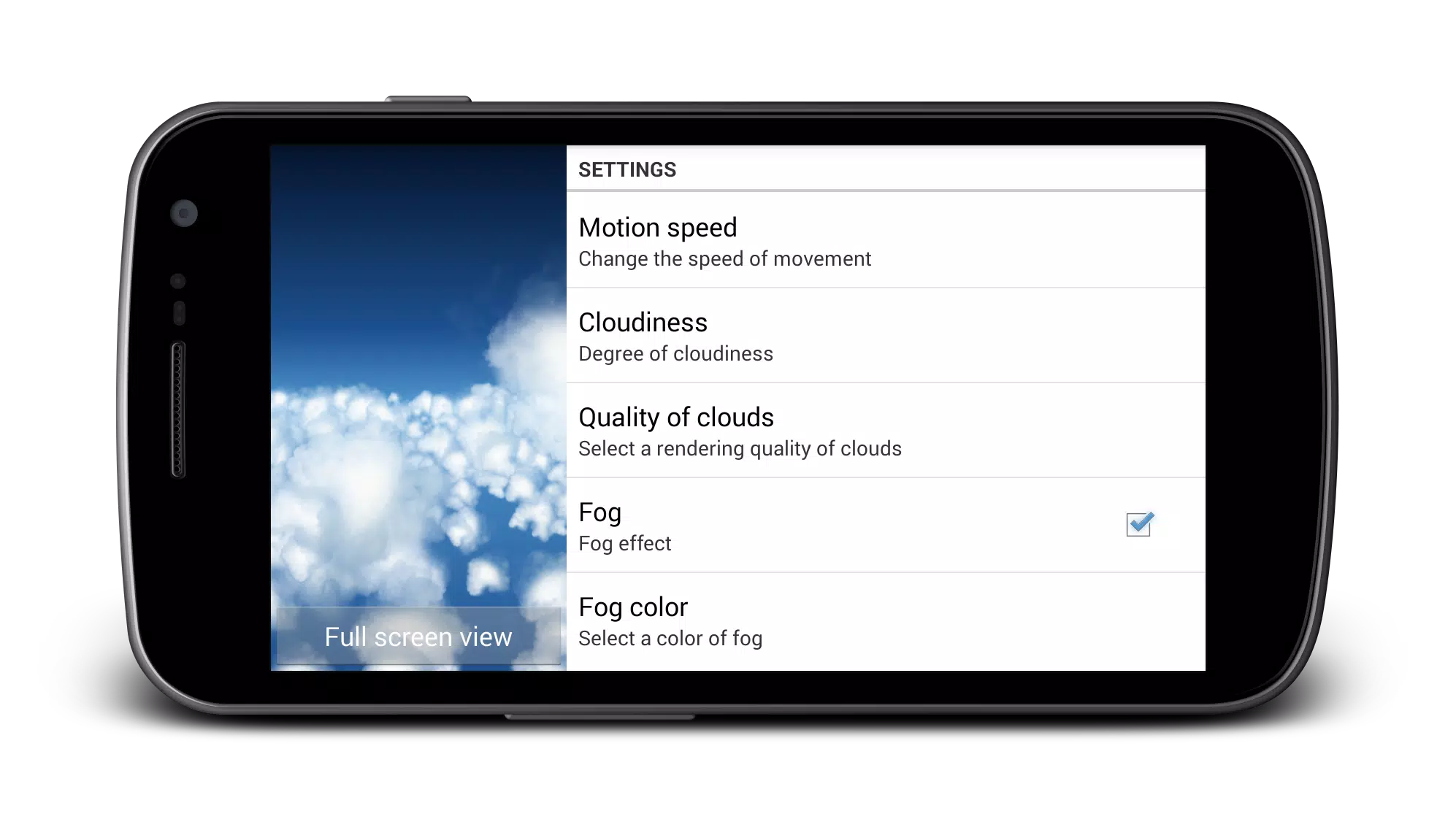 3D Sky Dream Live Wallpaper Screenshots