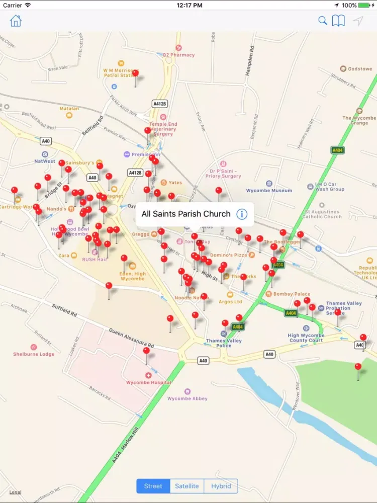 iWycombe iPad 应用截图