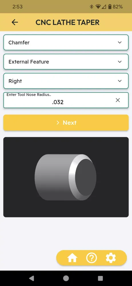 Capturas de tela do CNC Machinist Calculator Ultra