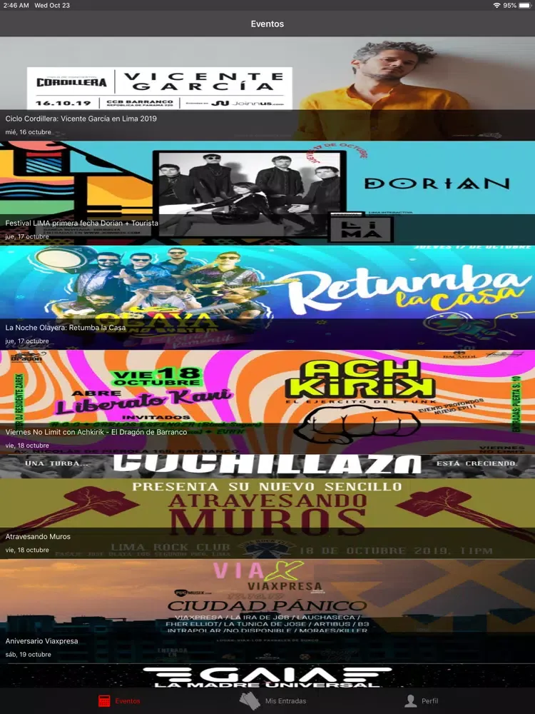 Plugmusix Conciertos iPad 應用截圖