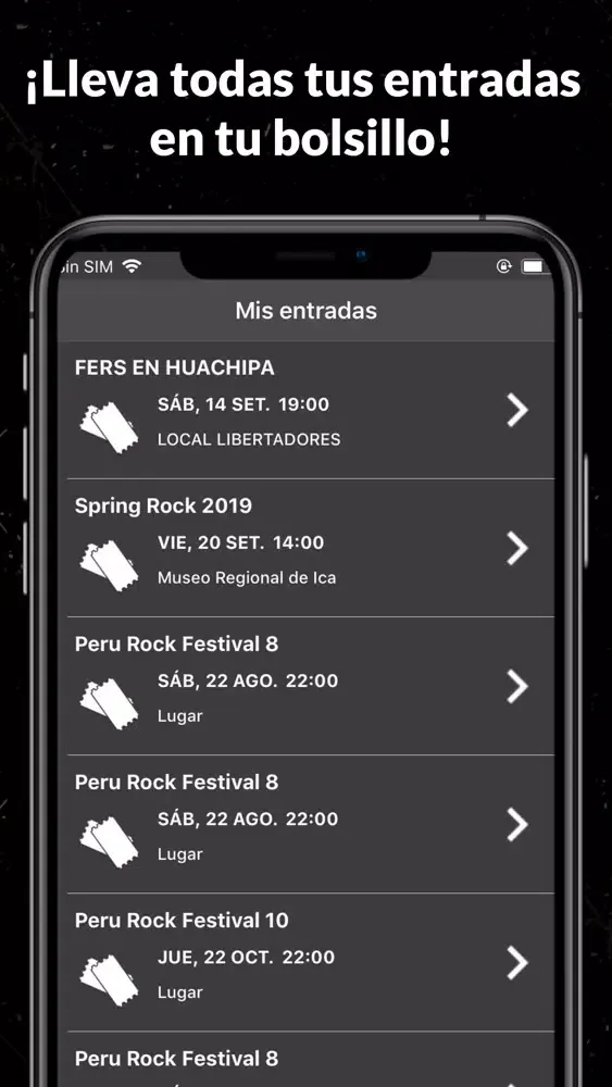 Plugmusix Conciertos應用截圖