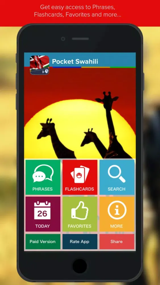 Captures d'écran de Pocket Swahili - Essential Travel Phrases with Flashcards