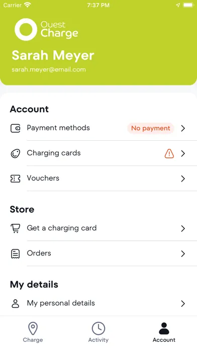 Ouest Charge Screenshots