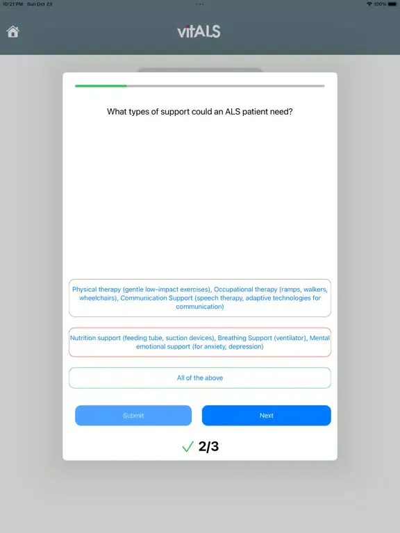 Ảnh chụp màn hình của goALS Caregivers App iPad 
