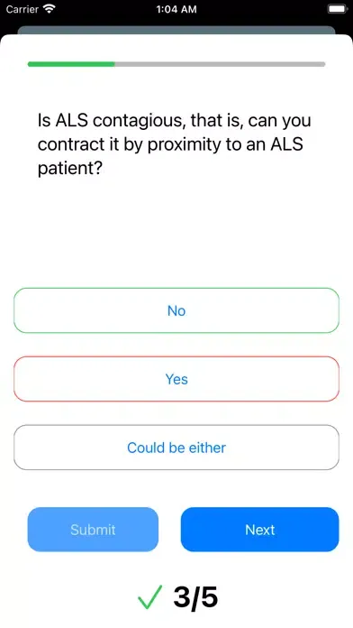 Ảnh chụp màn hình của goALS Caregivers App