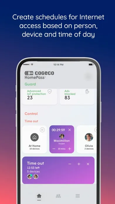 Tangkapan layar Cogeco Wi-Fi