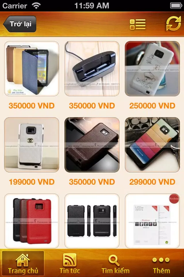 Captures d'écran de Shop phụ kiện