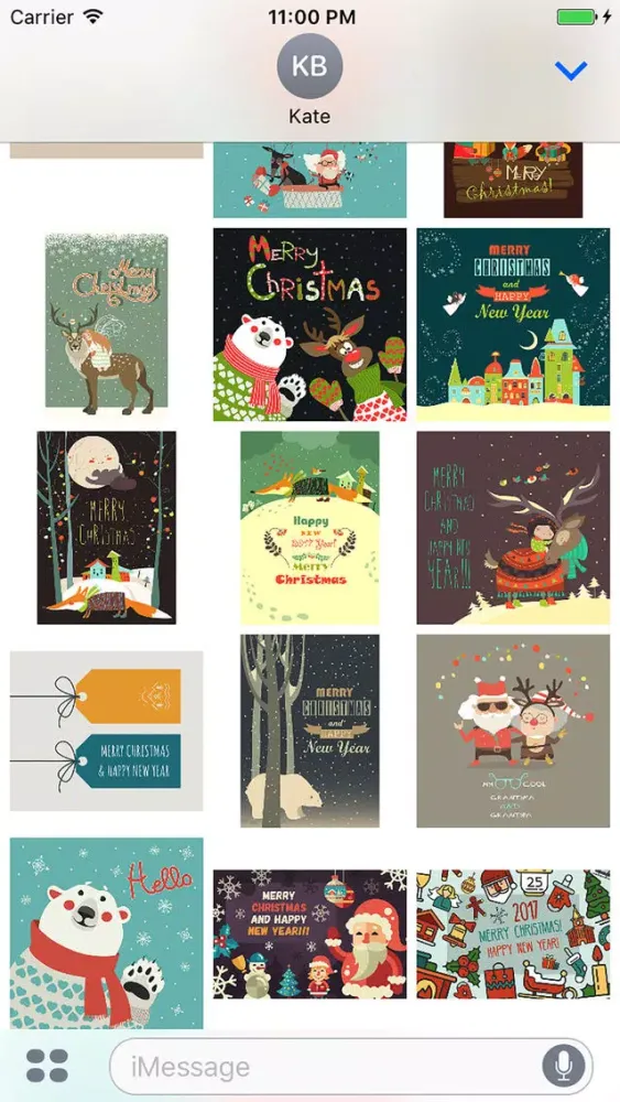 Christmas Card Stickers スクリーンショット