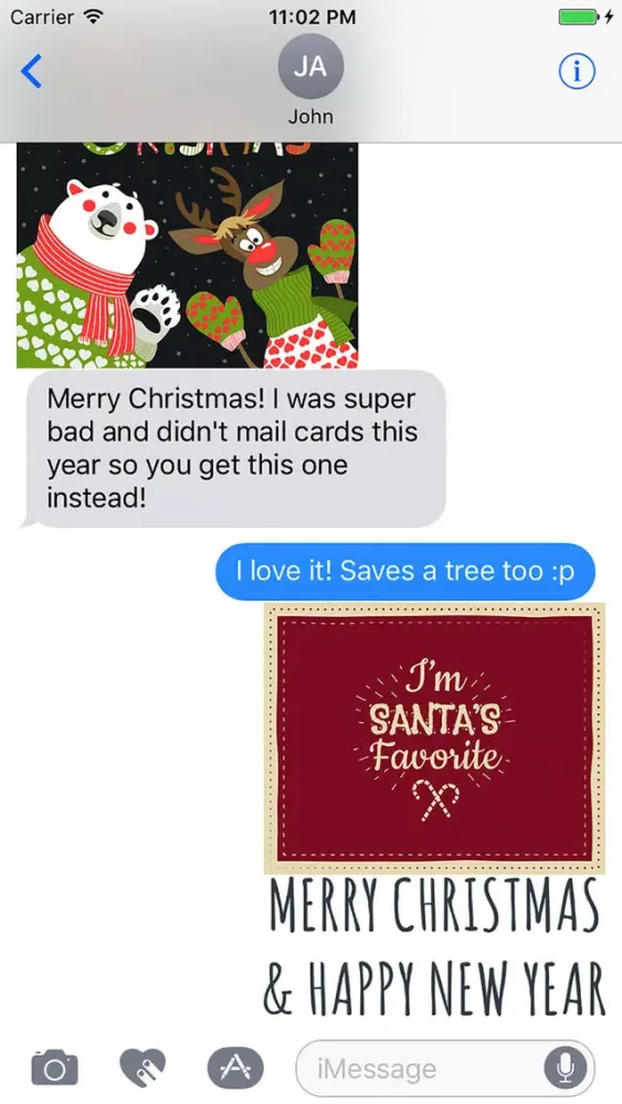 Christmas Card Stickers スクリーンショット