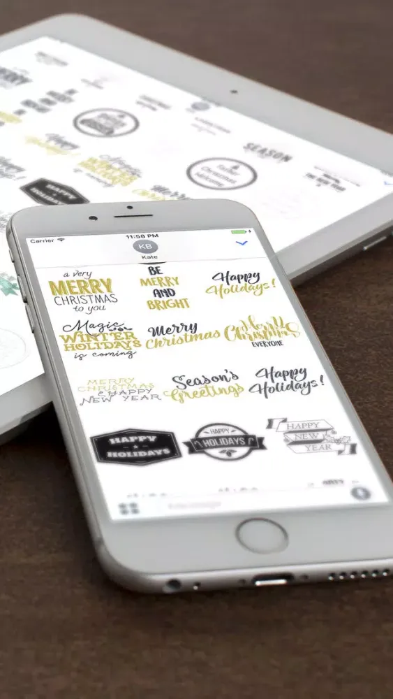 Captures d'écran de Christmas Overlays and Badges