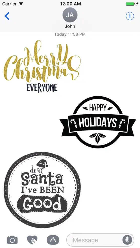 Captures d'écran de Christmas Overlays and Badges