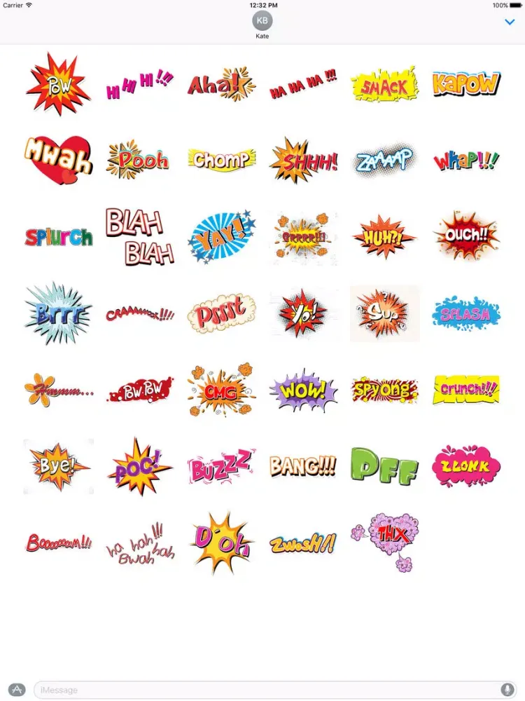Скриншоты Comic Book Pow Stickers iPad 