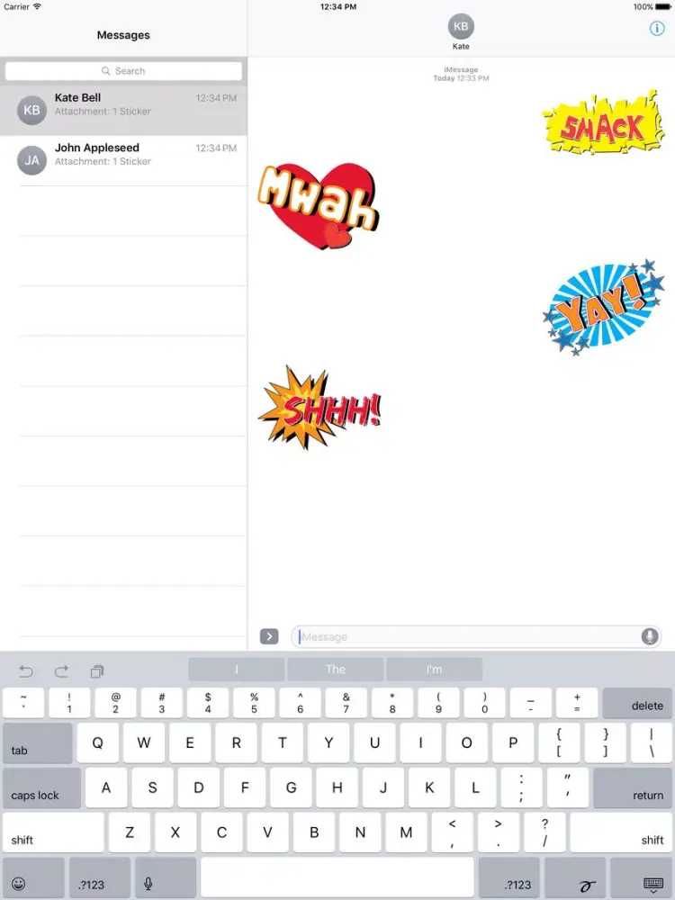 Скриншоты Comic Book Pow Stickers iPad 