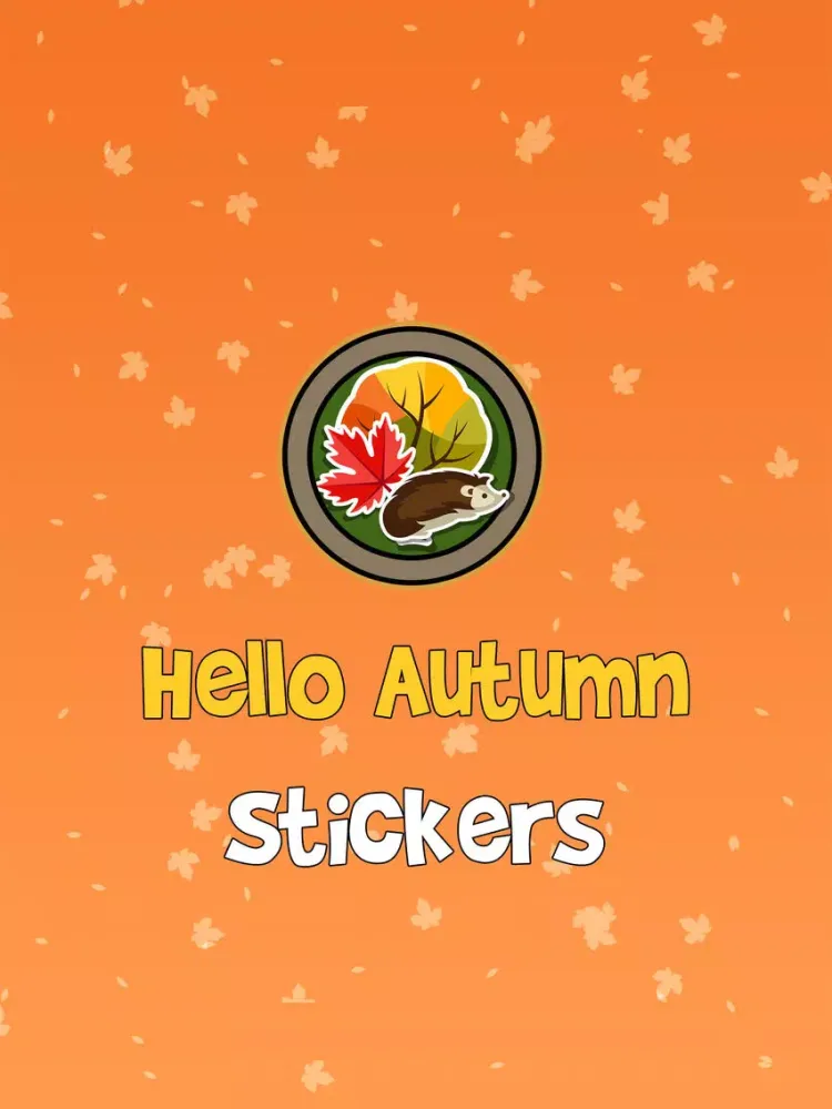 Hello Autumn Stickers iPad 應用截圖