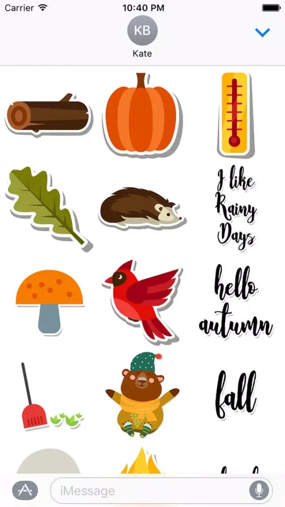 Hello Autumn Stickers應用截圖