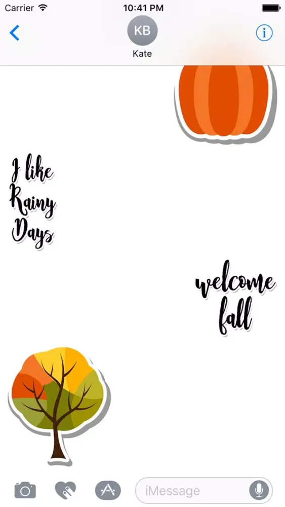 Hello Autumn Stickers應用截圖