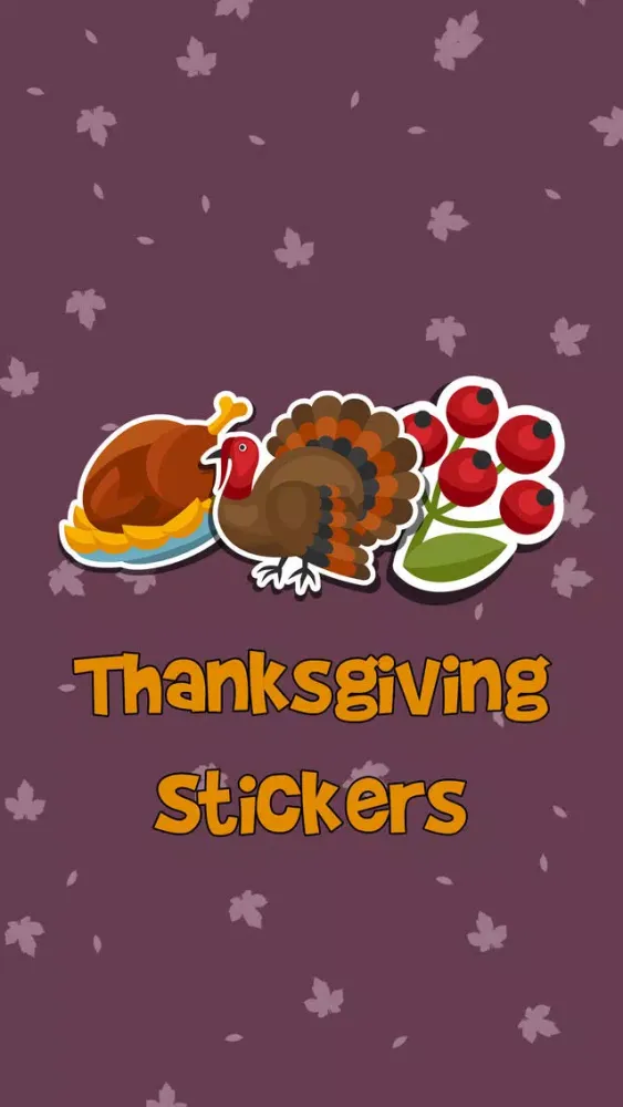 Hello Thanksgiving Stickers Screenshots