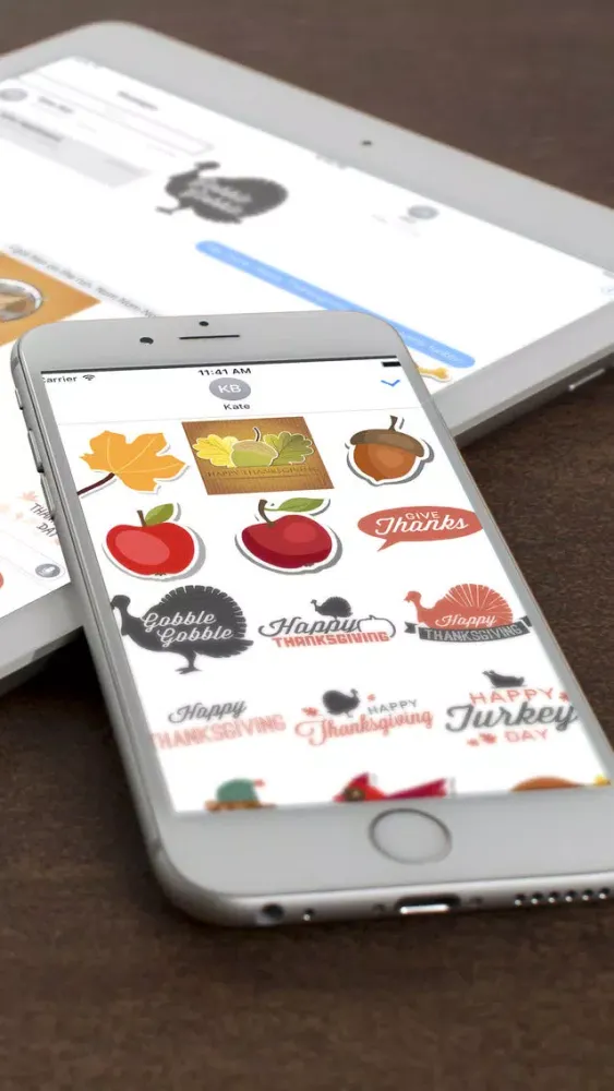 Hello Thanksgiving Stickers Screenshots