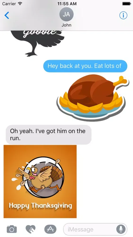 Hello Thanksgiving Stickers Screenshots