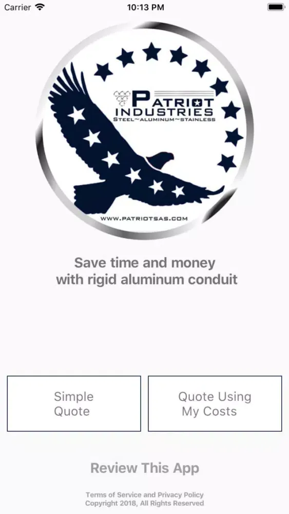Скриншоты Conduit Savings Calculator