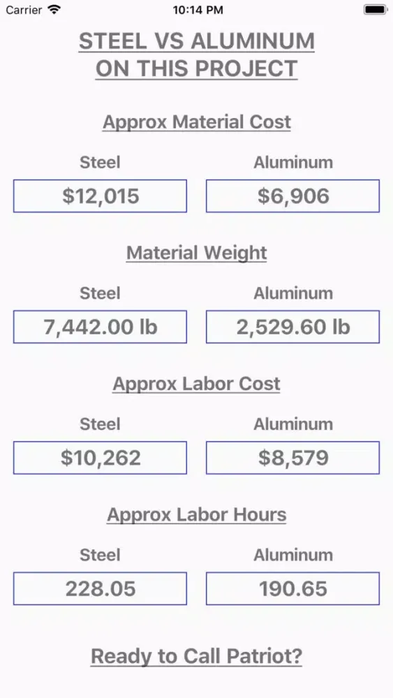 Скриншоты Conduit Savings Calculator