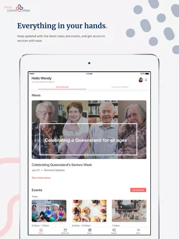 Tangkapan layar Pluss Early Access iPad 