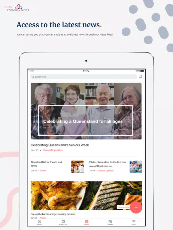 Tangkapan layar Pluss Early Access iPad 
