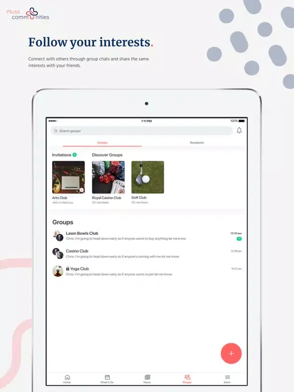 Tangkapan layar Pluss Early Access iPad 