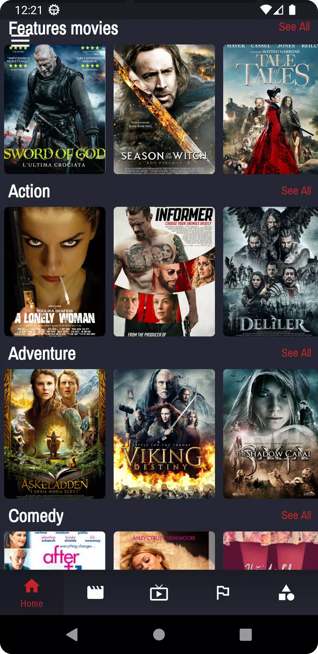 Mflix Watch Movies & Live TV Screenshots6