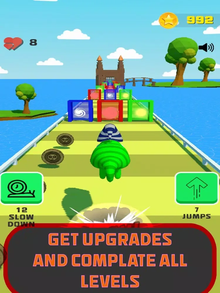 Capturas de pantalla de Chameleon Bridge Runner iPad 