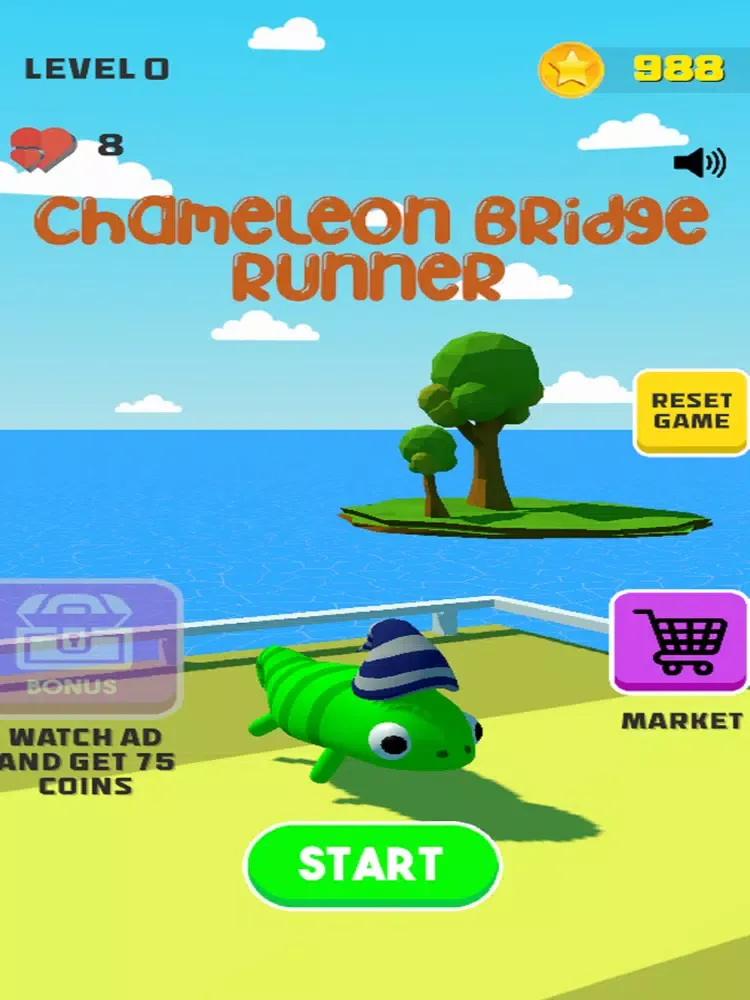 Capturas de pantalla de Chameleon Bridge Runner iPad 