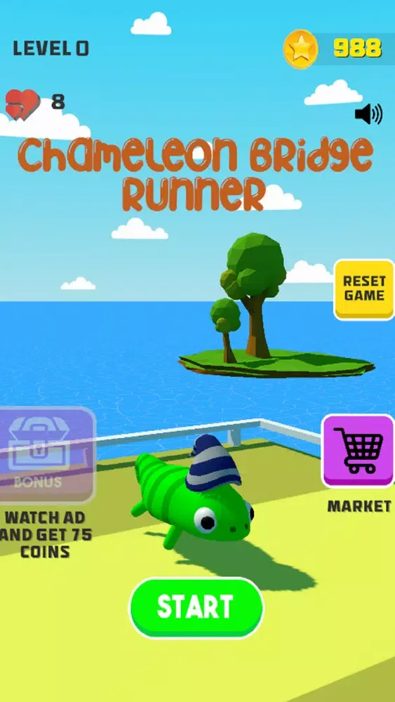 Capturas de pantalla de Chameleon Bridge Runner