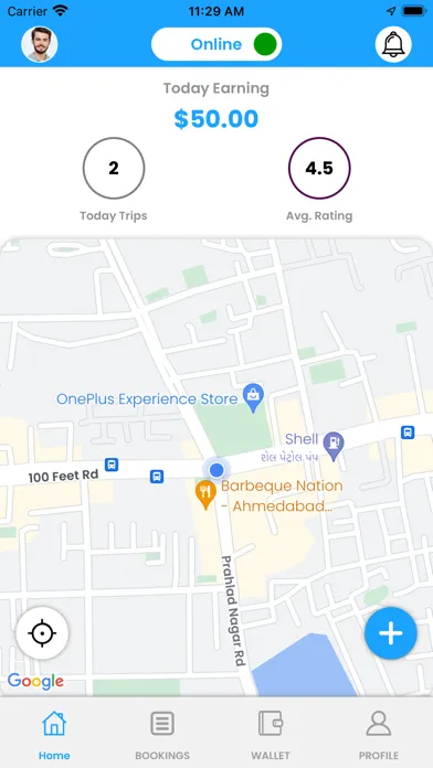 Tangkapan layar PlusXDelivery Driver