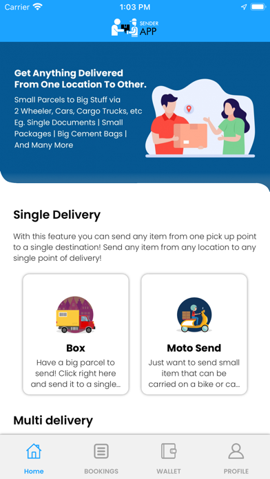 PlusXDelivery Sender应用截图