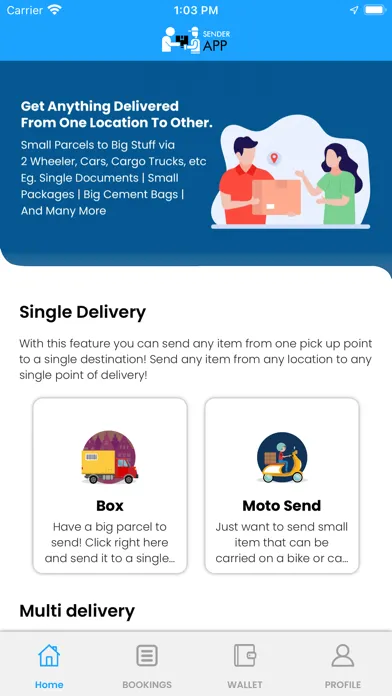PlusXDelivery Sender应用截图