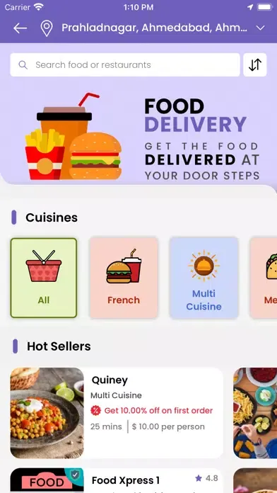 PlusXDeliveryKing User Screenshots