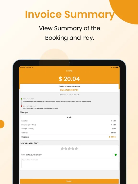 PlusXTaxi User iPad 应用截图