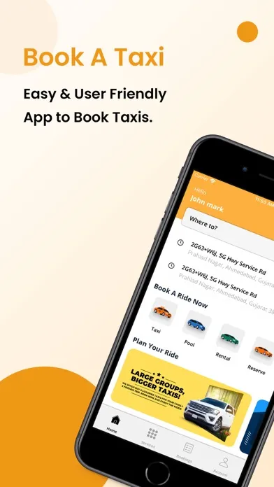 ProTaxi User 스크린샷