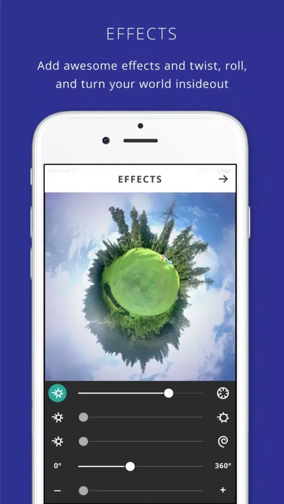 Pluto Camera - Tiny Planet social app Screenshots