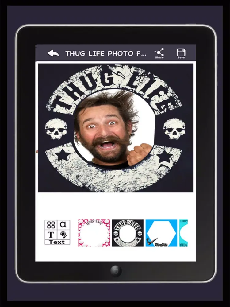 Thug Life Photo Frames iPad  स्क्रीनशॉट