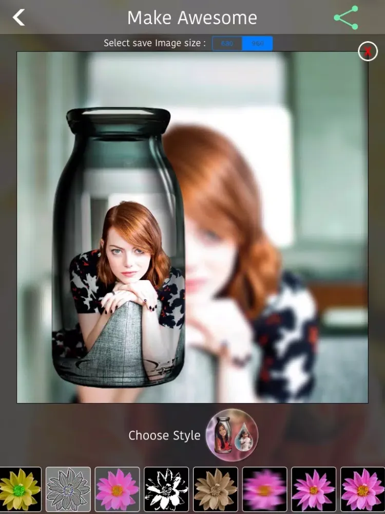 Ảnh chụp màn hình của PIP Photo Shapes iPad 
