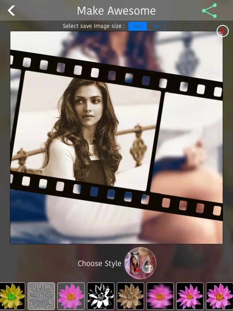 Ảnh chụp màn hình của PIP Photo Shapes iPad 