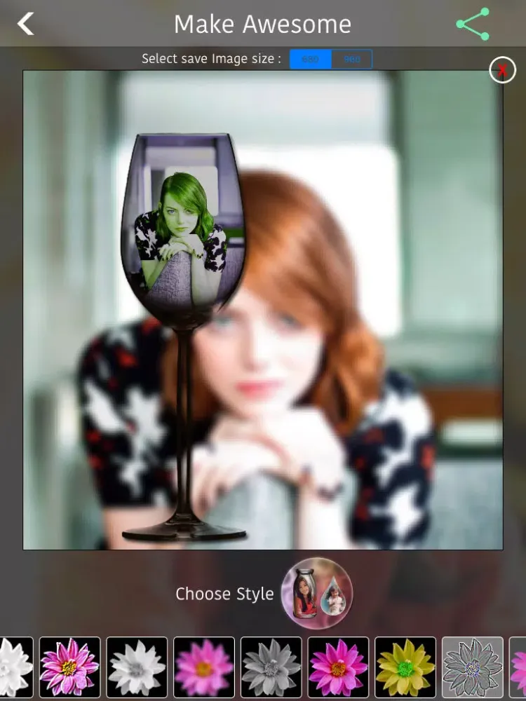 Ảnh chụp màn hình của PIP Photo Shapes iPad 