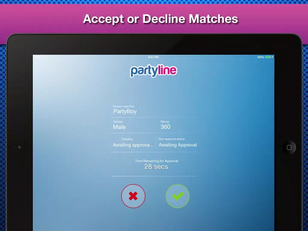 Screenshot di PartyLine Voice Chat, Meet Friends, New People iPad 