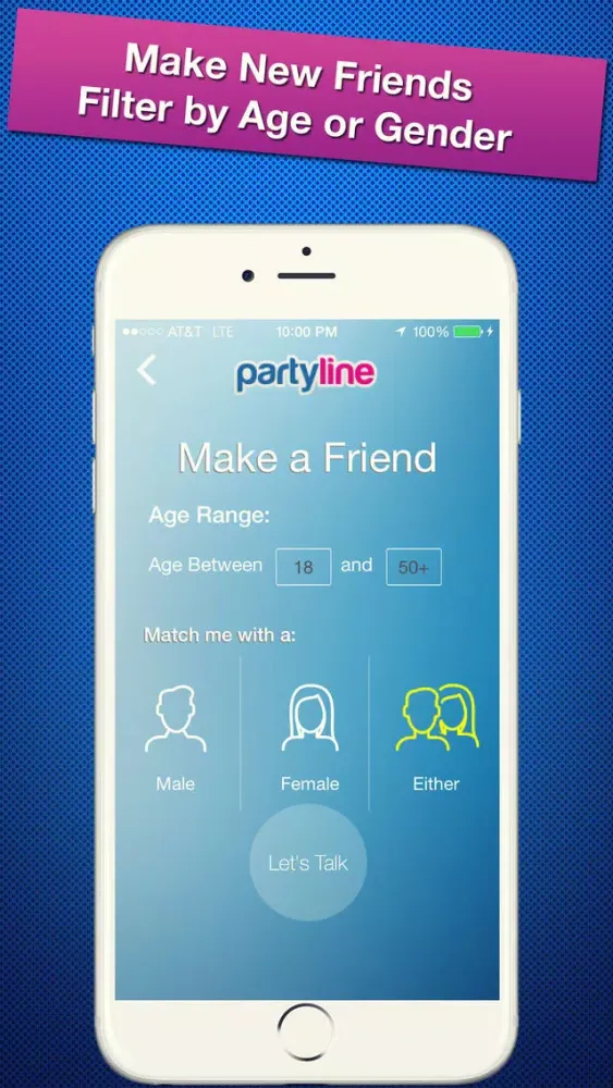 Screenshot di PartyLine Voice Chat, Meet Friends, New People