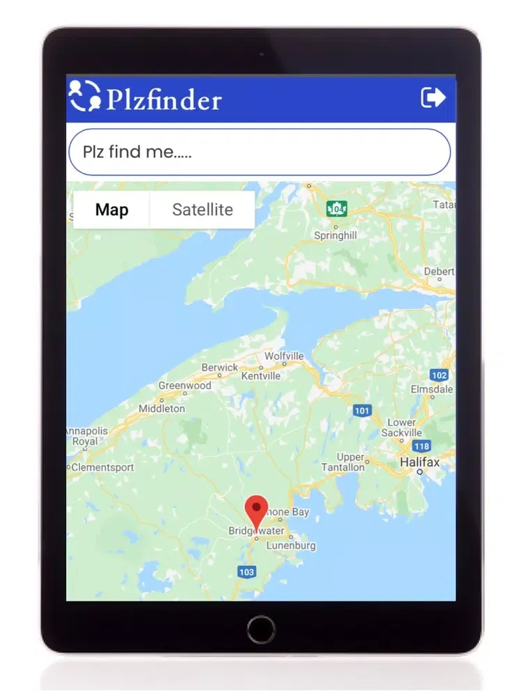 Tangkapan skrin Plzfinder iPad 