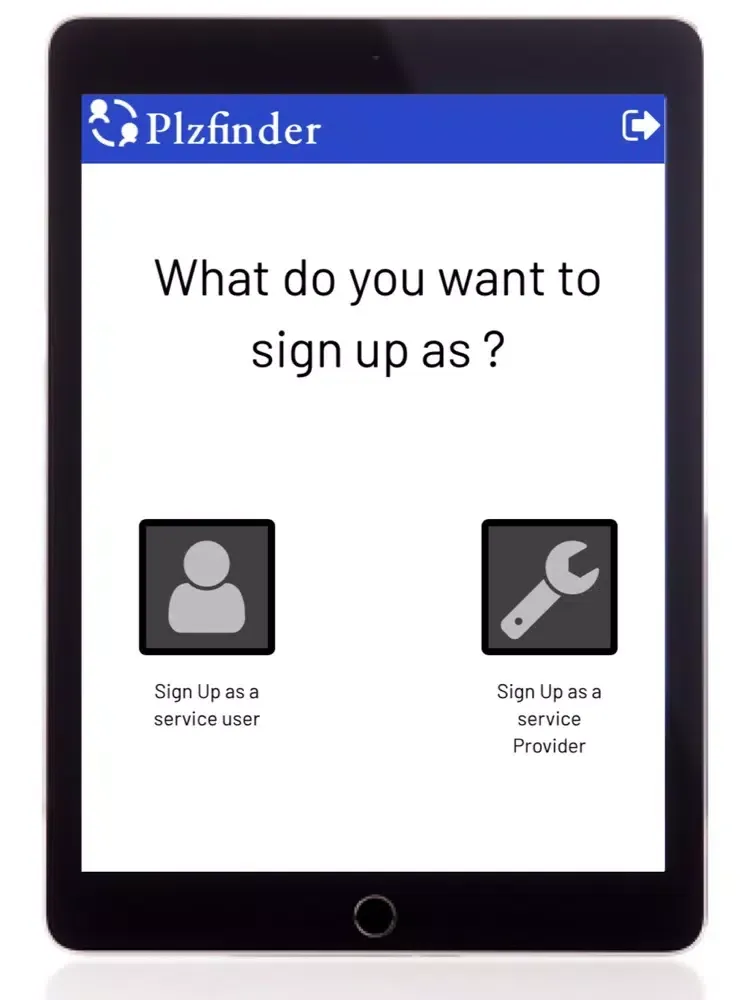 Tangkapan skrin Plzfinder iPad 